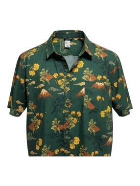 Star WARS Samurai St I rmtrooper Fujiyama Button Front Shirt Rare